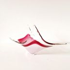 Vintage Murano Schaal Roze Glazen Schaal thumbnail 8