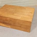 2 X Rustieke Houten Salontafel / Bijzettafel P/p/s thumbnail 6