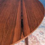 Vintage Palissander Ronde Eettafel, Verlengbaar, Jaren 60 thumbnail 9