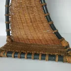 Zeldzame Vintage Rotan Rattan Dressgirl/kunstobject thumbnail 5