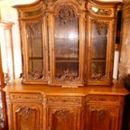 Grote Luikse Deux Corps Vitrinekast. thumbnail 10