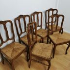 Set Vintage Brocante, Landelijke Eettafelstoelen, Stoelen Set Prijs thumbnail 6