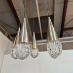 Vintage Hanglamp / Luster Iceglas Kaiser Leuchten thumbnail 9