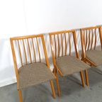 Set Houten Eetkamerstoelen Vintage thumbnail 6