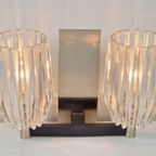 Vintage Wandlamp Chroom Glas Design Lamp ‘60 Mid Century thumbnail 4