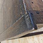 Antieke Staande Hoge Eiken Houten Lessenaar / Schrijfbureau (19e Eeuw) / Clerk Desk thumbnail 15