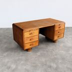 Art Deco Bureau | Desk | Eiken | Jaren 40 thumbnail 13