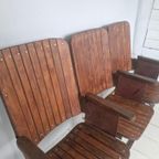 Jaren 30 Art Deco Cinema Bioscoop Stoelen Bankje thumbnail 6