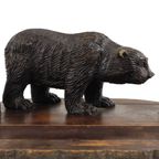 Grote Antieke Zwarte Woud Beer Pennenhouder Inktpot Schwarzwald 40Cm thumbnail 7