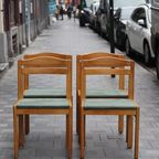 4 Musterring Massief Eikenhouten Stoelen, 1970 thumbnail 9