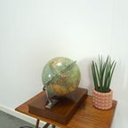 Glazen Globe Columbus Paul Oestergaard Met Atlas En Lamp thumbnail 5