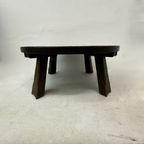 Brutalist Solid Wooden Coffee Table , 1970’S thumbnail 25