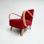 Gerenoveerde Jindrich Halabala Fauteuil, 1950’ thumbnail 13