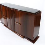 Belgium Art Deco Cabinet With Black Marble Top thumbnail 5