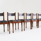 Bernini Vintage Italiaanse Eetkamer Stoelen Van Silvio Coppola, Set Van 6 thumbnail 11
