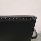 Goldsiegel Vintage Draaifauteuil Zwarte Draaistoel Jare 60 thumbnail 5