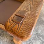 Pair Of Stunning Brutalist Oak Sofa'S thumbnail 5