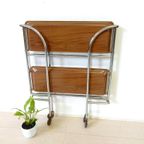Retro Vintage Bijzettafel Tafel Serveerwagen Jaren 70 thumbnail 3
