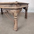Grote Antieke Indische Tafel thumbnail 5