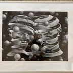 M.C. Escher Art-Print Bond Of Union In Aluminium Lijst thumbnail 2