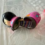 5 X Leuke Houten Japanse Stijl Beeldjes Met Bewegende Hoofd thumbnail 10