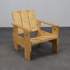 Crate Lounge Chair, In The Style Of Gerrit Rietveld, 1980s. thumbnail 2