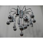 Vintage Sputnik Lamp Met 9 Lichtpunten En 16 Verchroomde Bollen thumbnail 7