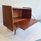 Small Danish Bar Cabinet In Teak Veneer thumbnail 13