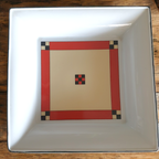 Vierkante Schaal Met Art Deco Stijl Dessin thumbnail 6