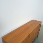 Teak Dressoir Met Hoge Poten En Lades Vintage Sideboard thumbnail 7
