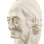Grote Klassieke Buste Borstbeeld Oude Man Gips 51cm thumbnail 9