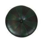 Ronde Vintage Groene Zwarte Poef Tweekleurig Skai Sixties thumbnail 5