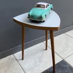 Grey Formica Triangle Side Table 1960S thumbnail 3