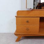 Vintage Kaptafel Met Drieluikspiegel thumbnail 4