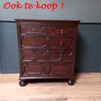 Sierlijke Handbeschilderde Antieke Kist Uit Hongarije thumbnail 18