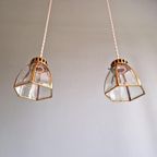 Design-Hanglamp In Glas En Messing (5 Beschikbaar) thumbnail 4