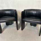 2X Vintage Design Leather Club Chair – Poltrona Frau thumbnail 4