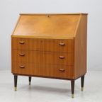 Vintage Teak Ladekastje, Secretaire ,Zweden 1960 (22552) thumbnail 4