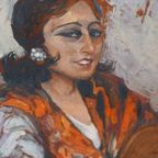 Schilderij «Zigeunervrouw» Charles Melikoff. thumbnail 2