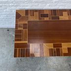 Vintage Sidetable - Bijzettafel, Uniek Blad Ingelegd Fineer thumbnail 5