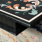 Salontafel In Pietra Dura-techniek – Florentijns Mozaïek. thumbnail 5