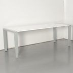 Aspa Bureau, Wit Blad, 200 X 80 Cm, Hoogte Instelbaar Onderstel D.M.V. Handslinger thumbnail 2