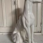 Italiaans Design Object: Greyhound, Keramiek, 74cm Hoog! thumbnail 4