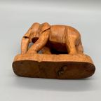 Vintage Houten Olifant Handwerk thumbnail 4