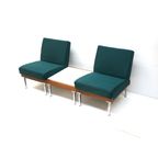 Set Van 2 Fauteuils En Salontafel / Modulaire Bank Gemaakt In De Jaren '60 thumbnail 8