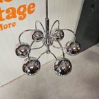 Vintage Italiaanse Hanglamp Bollen Chroom Goffredo Reggiani thumbnail 2