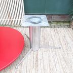 Rode Ronde Xl Eettafel 130 Cm Vintage Space Age Design Tafel thumbnail 20