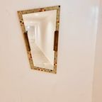 Large Mid-Century Mosaic Mirror With Lights, The Netherlands, 1961 thumbnail 11