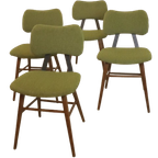 Set 4 Vintage Eetkamerstoelen 'dukinfield' Reupholstered thumbnail 3