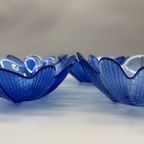 Set Schaaltjes Bloem Kobalt Kristal 5 Stuks thumbnail 4